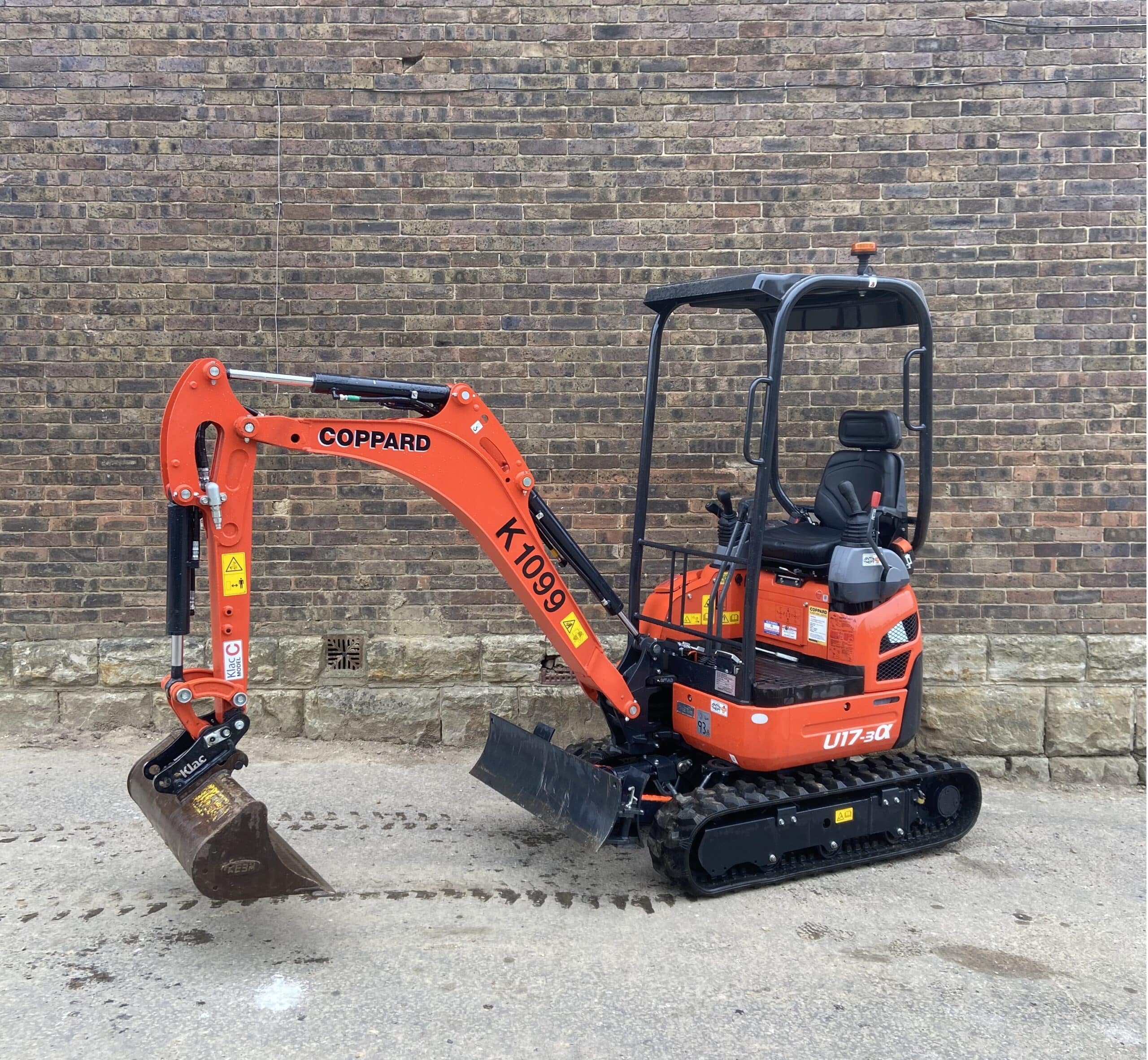 Mini excavator hire in Barking for trenching and foundations